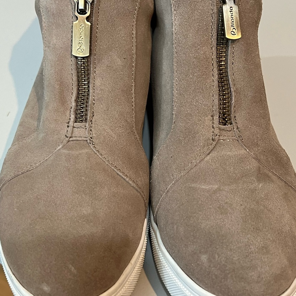 Blondo Tan Winter Waterproof Shoes Women’s Sz 8 Zip up Short Boot Ladie’s Shoe